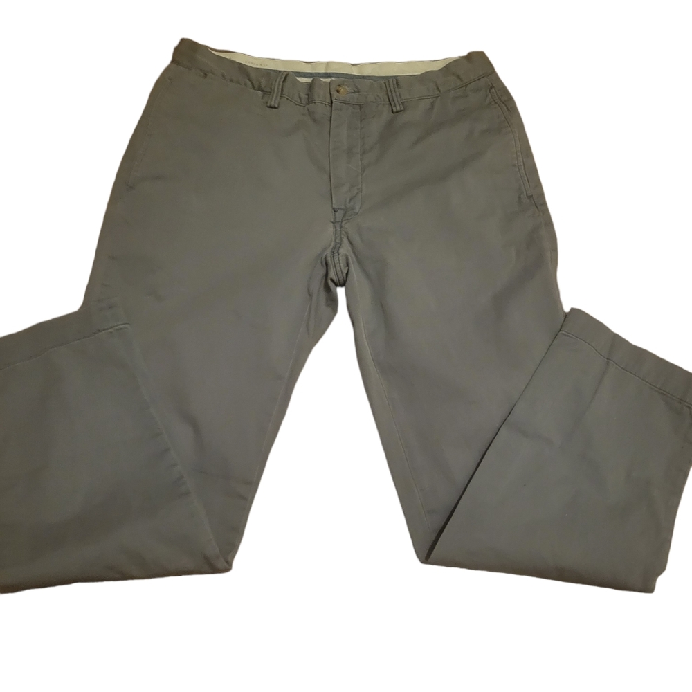 Ralph Lauren Polo Bedford Chino Straight Fit Pants. Size 33/30 Gray